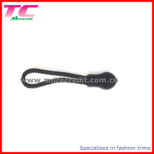 Black Plastic String Zipper Puller for Backpack